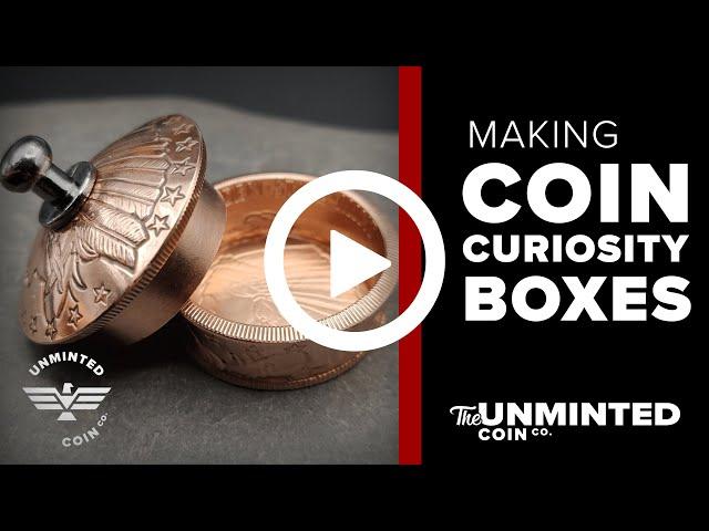 Making Coin Curiosity Boxes - Made from .999 Copper Incuse Indian Rounds