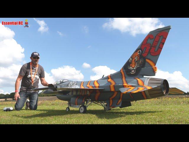 BIG XL 1:5 scale RC F-16 turbine jet | Dave Franks | Popham Model Show 2023