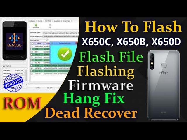 How To Flash Infinix Hot 8 With Free Tool Software Repair Orange State Fix X650C | X650B | X650D