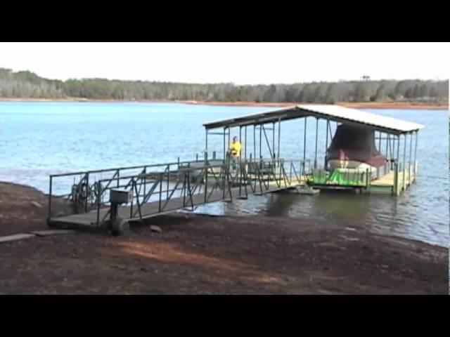 Lazy Ass Dock Mover with electric winches on muddy shore Part 1