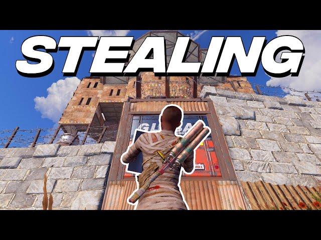 STEALING OFF THE BIGGEST GROUP on THE SERVER! - RUST