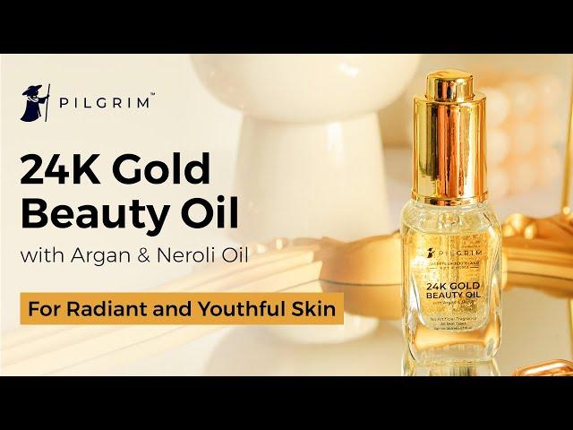 Pilgrim 24K Gold Beauty Oil | For Radiant and Youthful Skin! | Secrets of Jeju Island, Korea