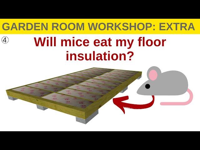 Garden Room Workshop Extra | How To Stop Mice Under Your Floor!