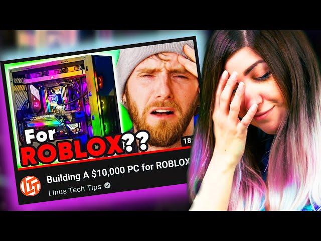 Linus built us THE MOST POWERFUL ROBLOX COMPUTER! (Reaction)