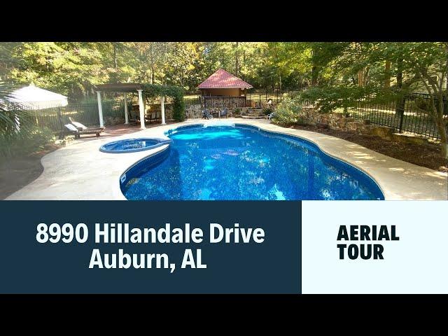 Fly Around 8990 Hillandale Drive in Auburn, AL on 5.85 Acres! #auburnrealestate #pool #dronevideo