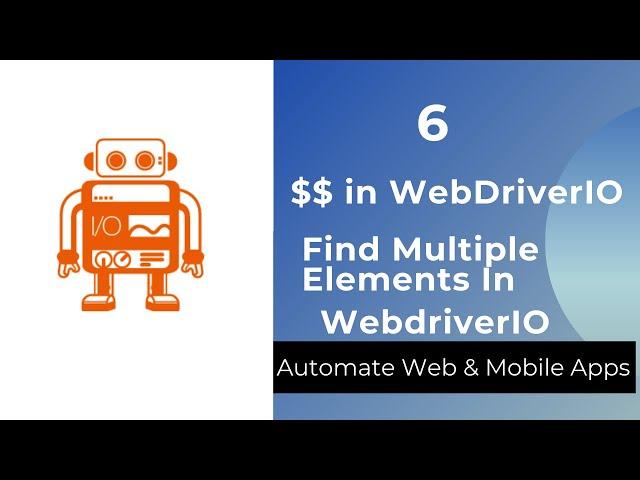 What Is $$ In WebdriverIO || findElements In WebdriverIO