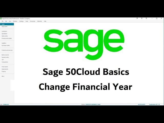 Sage 50Cloud - How to change Financial Year