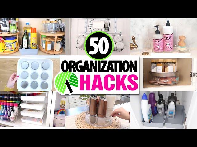 50 *BEST* Dollar Tree Organization HACKS!  EASY ways to get organized in 2025!