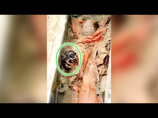The mummy of a 400-year-old woman who is incorruptible holds Buddhist beads as if she is asleep.