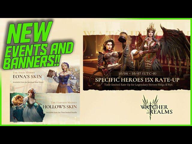 New Banners and Events/Skins this Weekend! || Watcher of Realms