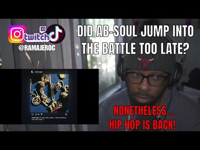 DID AB-SOUL JUMP IN THE BATTLE TOO LATE? | Ab-Soul - Untitled (uploaded on his Instagram) Reaction