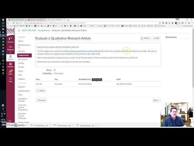 Module Instructions April 16-22