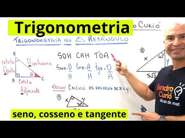 SENO, COSSENO e TANGENTE NO TRIÂNGULO RETÂNGULO