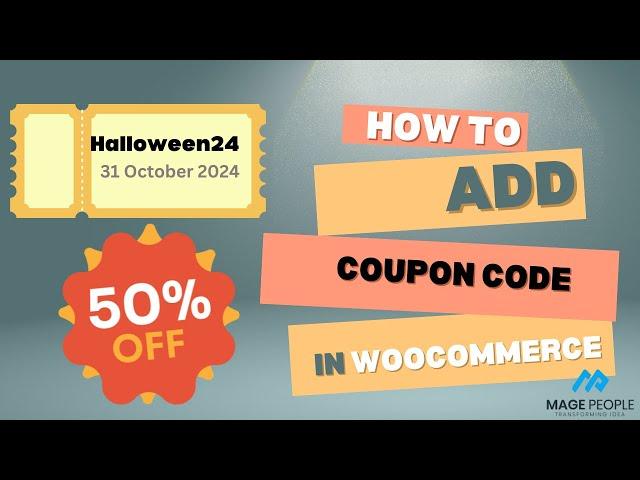 How to add coupon code in Woocommerce