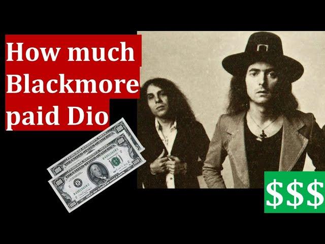 How much Ritchie Blackmore paid Ronnie James Dio