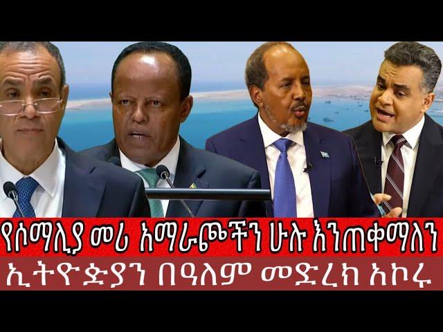 የሶማሊያ መሪ  አማራጮችን ሁሉ እንጠቀማለን እና ኢትዮዽያን በዓለም መድረክ አኮሩ