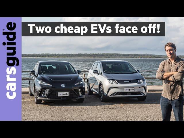 MG4 vs BYD Dolphin 2024 comparison review: Two of the cheapest new electric cars, but which is best?