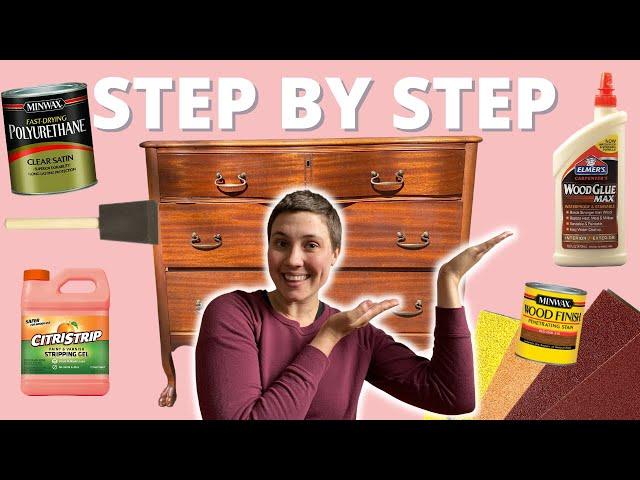 Refinishing Furniture for Beginners | Antique Dresser Makeover | Know Can Do