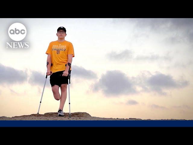 Young man's journey from the horrors of war to a new life, in a new country