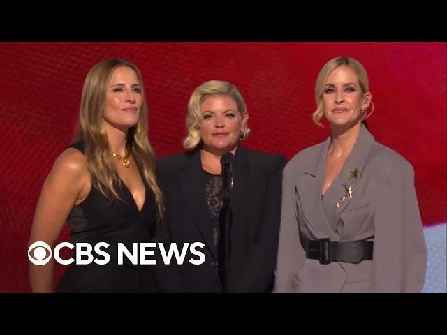 The Chicks perform the national anthem at the DNC