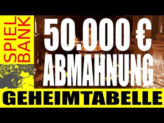 Statlicher Spielbank Wiesbaden !!!  50.000 € Abmahnung... ( Teil 5 )