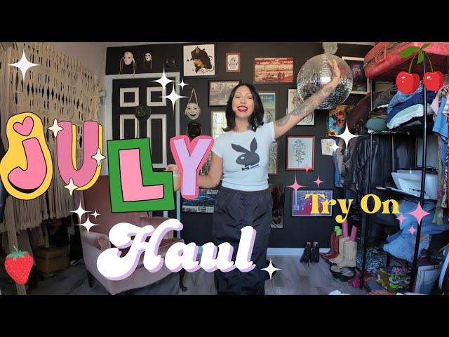 JULY Haul  what i added into my wardrobe  #thriftedfashion #thriftedstyle #summer #july