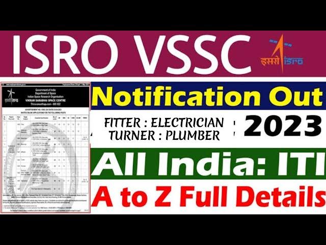 ISRO Vikram Sarabhai Space Centre VSSC Recruitment 2023 Apply Online Technician & Draughtsman Post