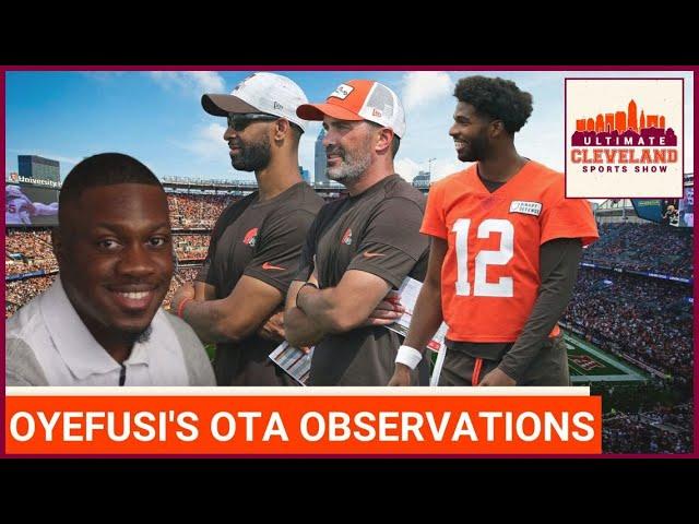 Daniel Oyefusi on Shedeur Sanders & the QB battle & other observations from Day 5 of Browns OTAs