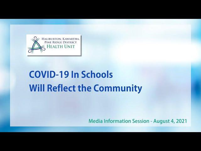 COVID-19 In Schools Will Reflect the Community