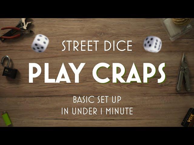 CRAPS Learn STREET DICE in under 1 minute.