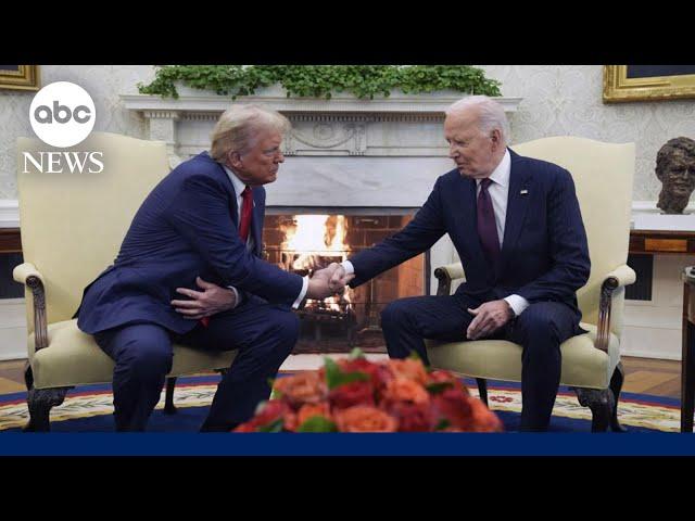 President Biden welcomes President-elect Trump back to White House