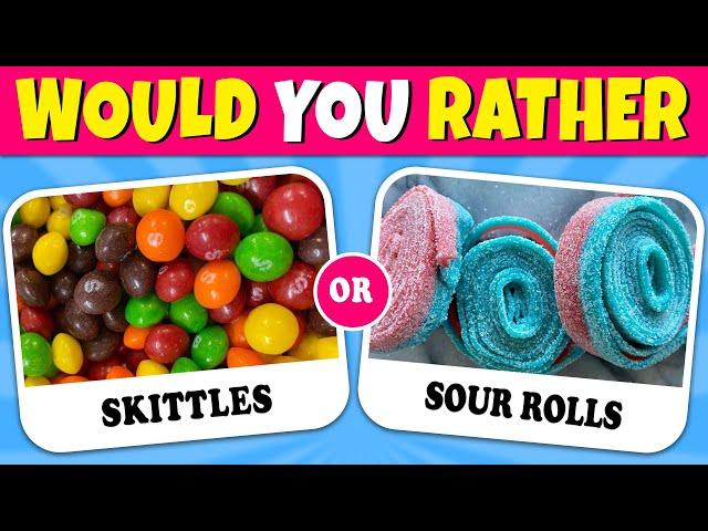 Would You Rather CANDY & SWEETS  Quiz Rainbow