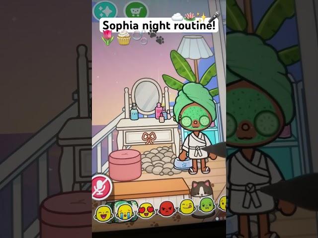 Sophia night routine!!  #cute #tocabocarp #tocaboca