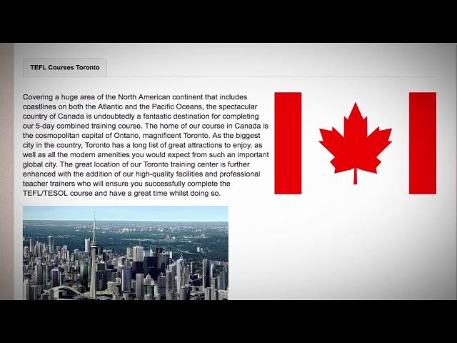 TEFL / TESOL Course in Canada | Teach & Live abroad!