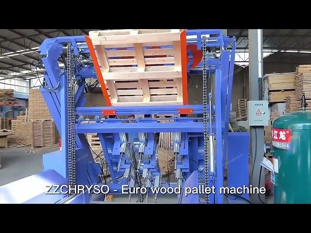 Customized Euro Wood Pallet Making Nailing Machine