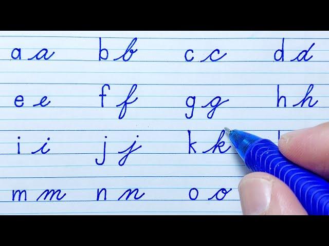 Cursive Writing vs Print Writing | Cursive writing a to z | Cursive handwriting | Small letters abcd