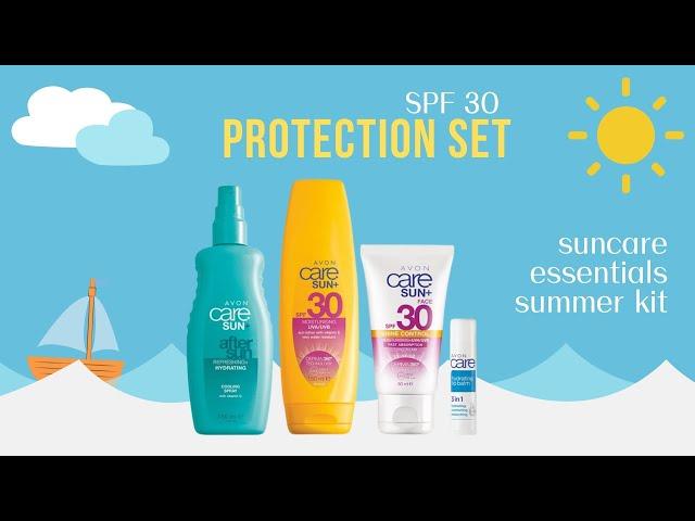 Avon SPF 30 Sunscreen Must Haves!  Face and Body Sunscreen Lotion Cream, After Sun Spray, Lip Balm