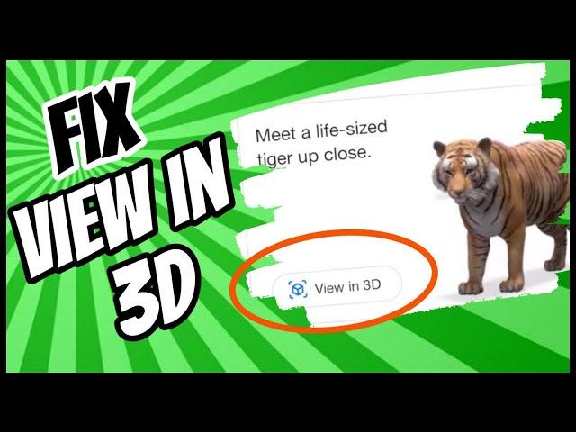 View in 3D | Google 3D Animal Not Working | View in Your Space | Easy Fix for Apple iOS