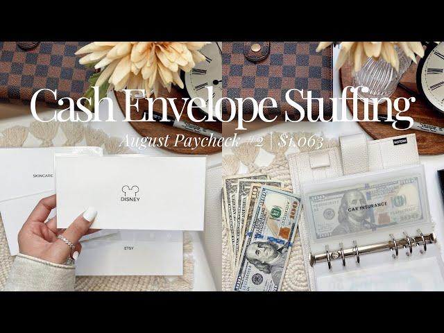 Cash Envelope Stuffing + I Made New Cash Envelopes! | $1,063 | August Paycheck #2