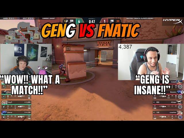 Sliggy and FNS React to Fnatic vs GenG!! | Toronto Masters Playoffs