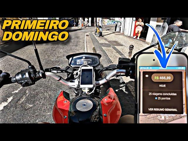 PRIMEIRO DOMINGO FAZENDO UBER MOTO NO RIO DE JANEIRO, #crosser2024 #ubermoto #souuberrj