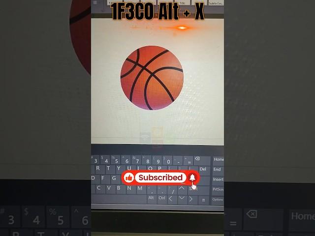 Basketball  MS Word Symbol Shortcut Key | #shorts #basketball #computer #asmr #tipsandtricks