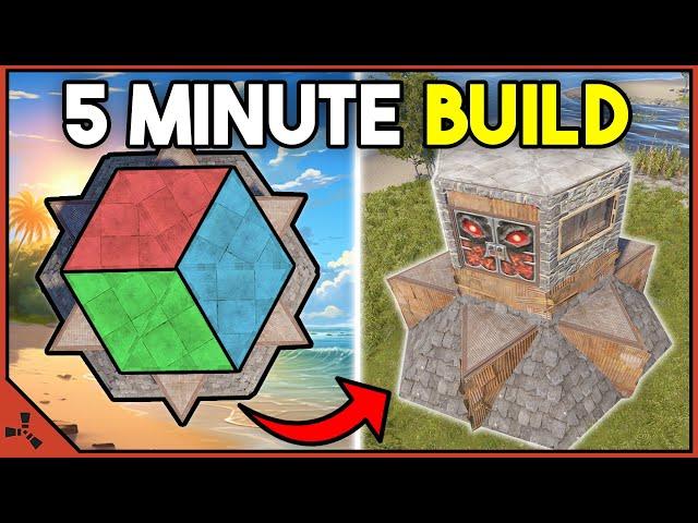 The BEST Solo/Duo Bunker Base In RUST - Base Design [5 Minute Build]