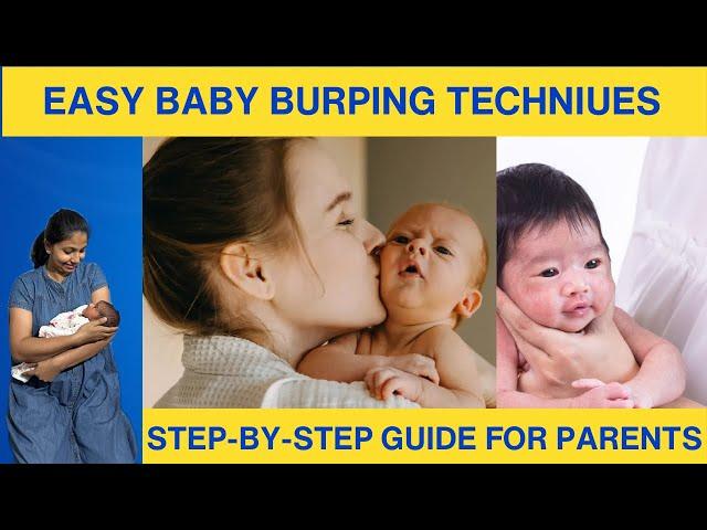 Burp your Baby with 2 Best Techniques |Relive your Baby’s Gas with Easy Burping Methods‍