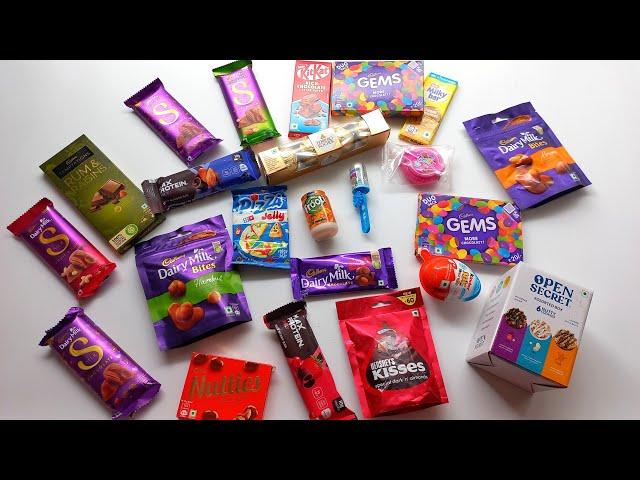 100 of chocolates, surprise toys, chocolate opening video, lots of chocolates,Cadbury celebration