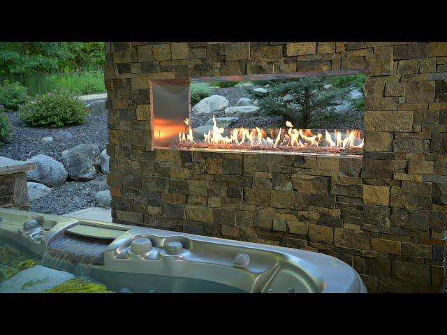 See Through Ready To Finish Outdoor Gas Fireplace