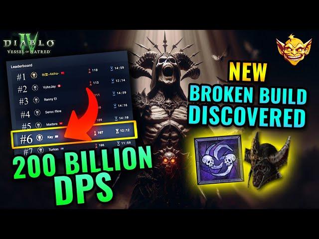 New Secret 200 BILLION DPS Shadow Necro Unmaker Build Guide Diablo 4 Season 6