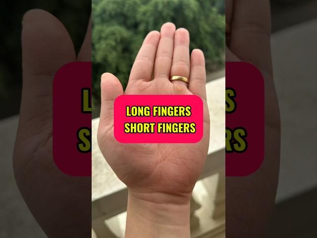 Finger Length Compared to Palm – What It Reveals About You #astrology #palmistery #palmistry