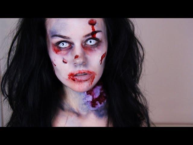 Zombie Makeup Tutorial -- How To Do Easy Zombie Makeup