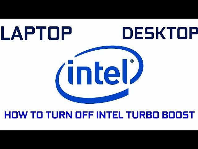 How To Disable Intel Turbo Boost Without BIOS | Easy Method